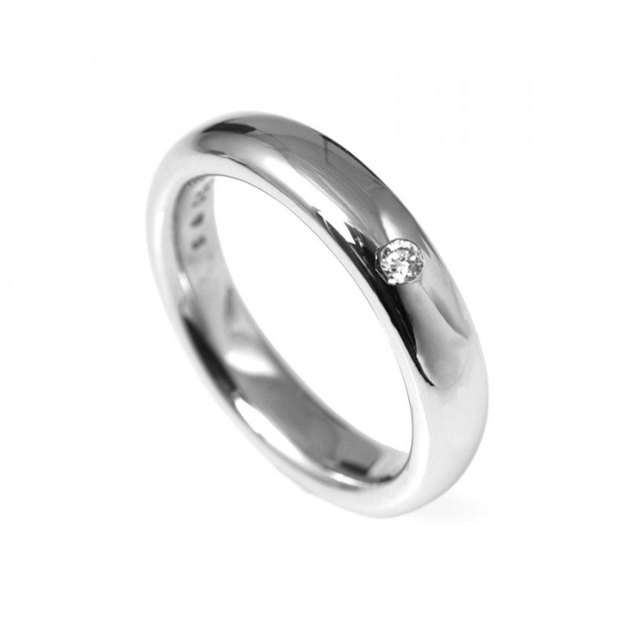 Forlovning & Vigsel Ole Lynggaard Copenhagen | The Ring 5 Mm Vitguld Diamant