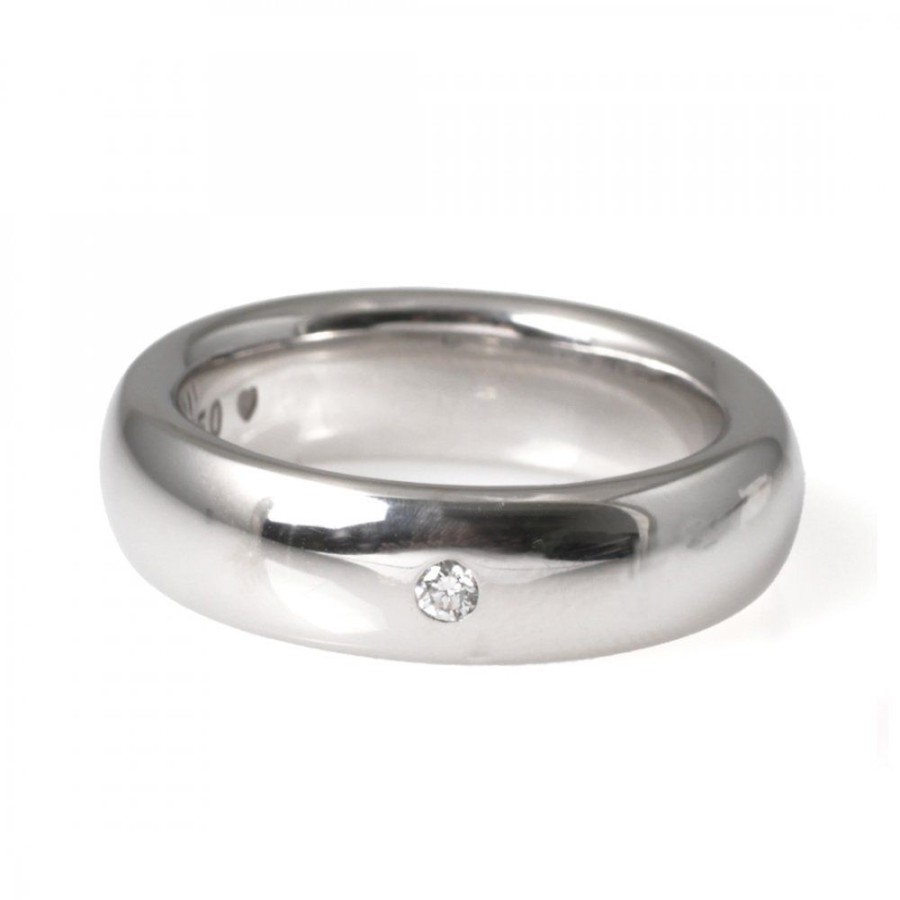 Forlovning & Vigsel Ole Lynggaard Copenhagen | The Ring 5 Mm Vitguld Diamant