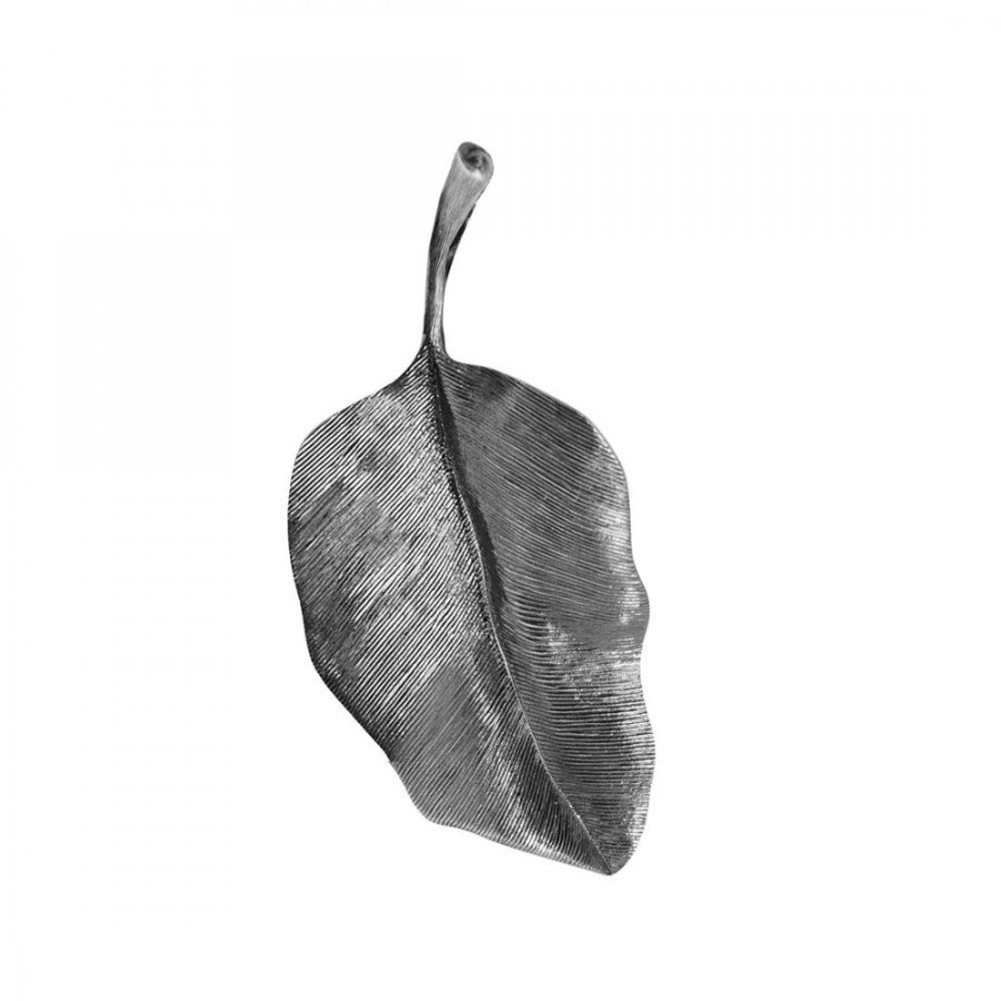 Smycken Ole Lynggaard | Leaves Hange Oxiderat Silver 4 Cm