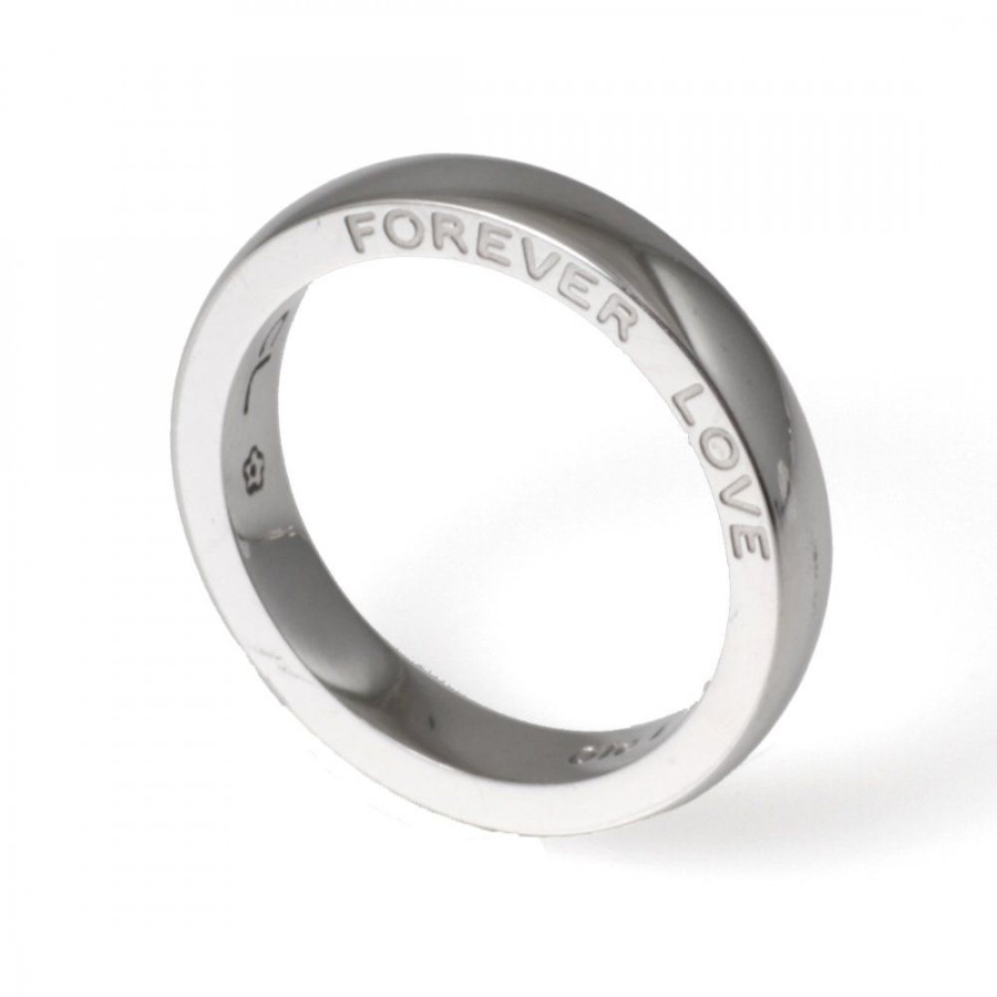 Presenter Ole Lynggaard Copenhagen | Forever Love Ring Vitguld 3,5Mm