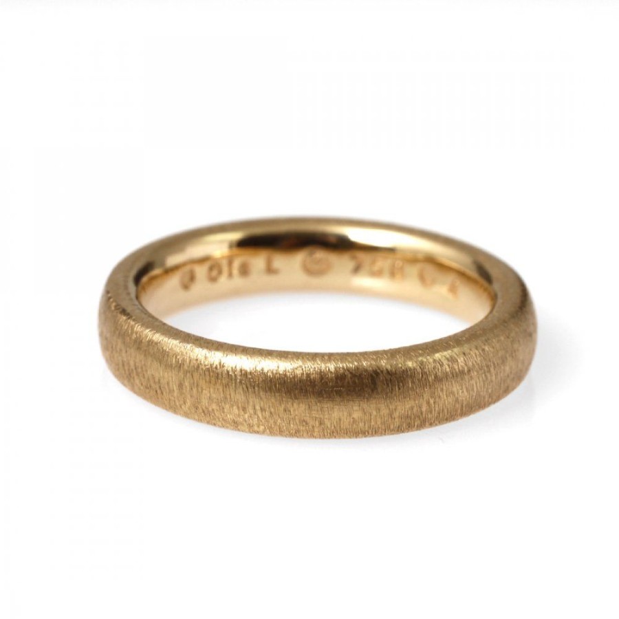 Forlovning & Vigsel Ole Lynggaard Copenhagen | The Ring 4 Mm Matt Guld