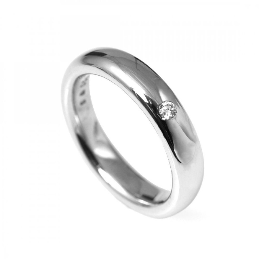 Forlovning & Vigsel Ole Lynggaard Copenhagen | The Ring 5 Mm Vitguld Diamant