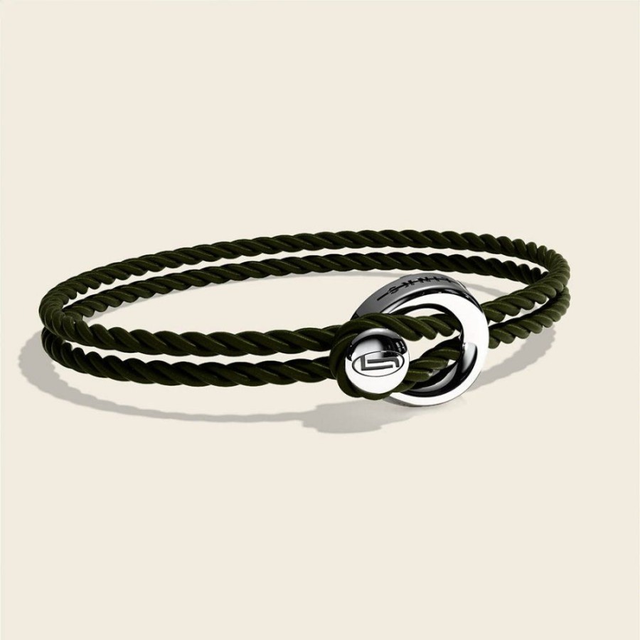 Smycken Links Jewels | Changes Petite Silk Bacelet Racing Green