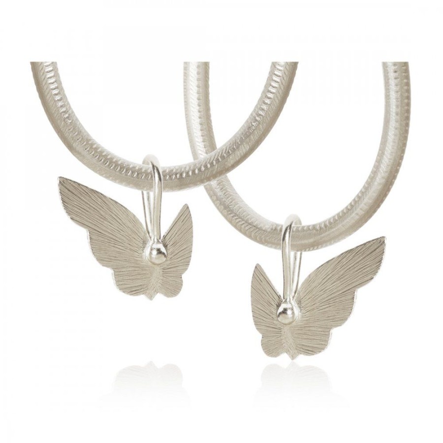 Smycken Dulong | Butterfly Hangen Silver (Par)