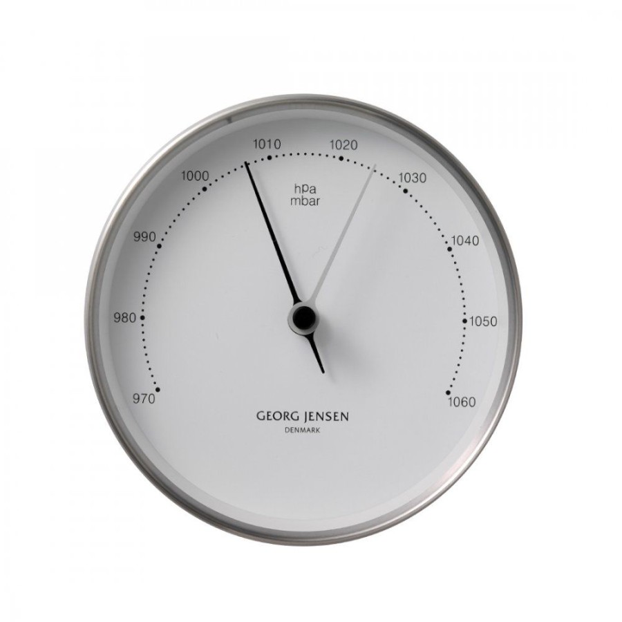 Inredning Georg Jensen | Koppel Barometer Vit/Stal 100 Mm