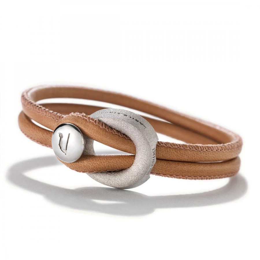 Smycken Links Jewels | Changes Laderarmband Cognac