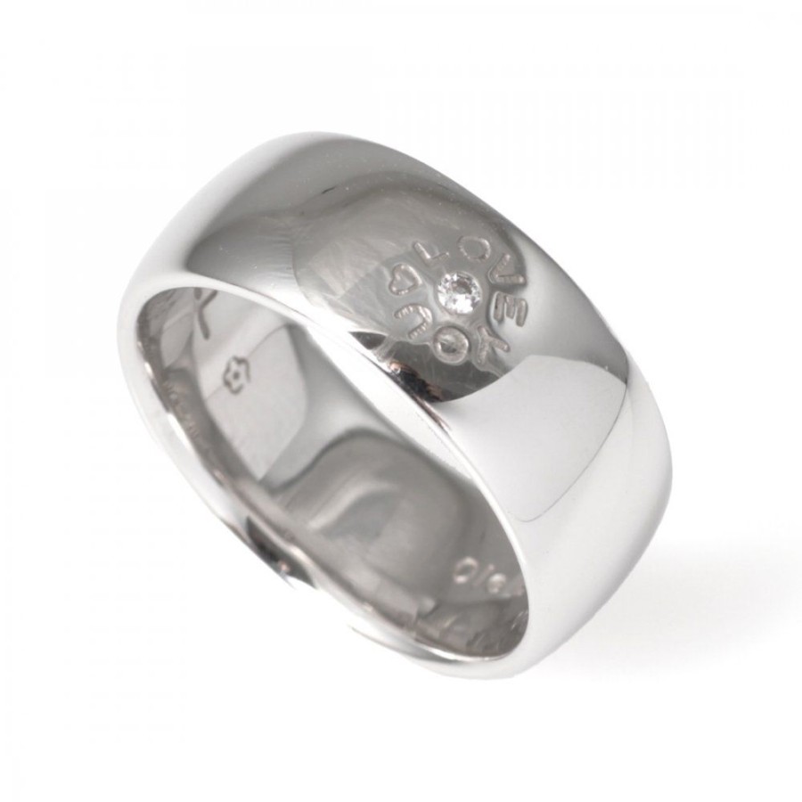 Forlovning & Vigsel Ole Lynggaard Copenhagen | Love You Ring 8 Mm Vitguld