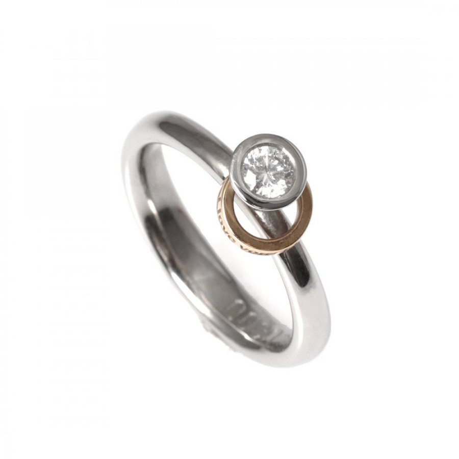 Forlovning & Vigsel Noën | Diamantring Love Circle Vitguld Rose