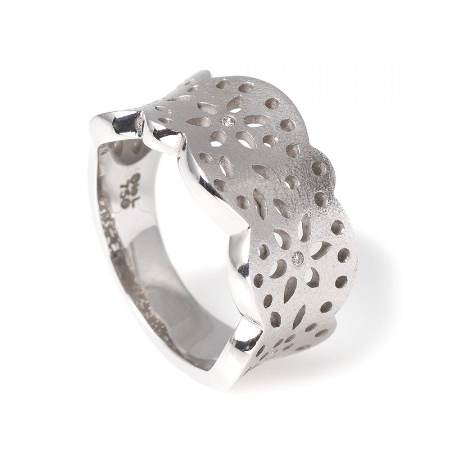 Smycken Ole Lynggaard | Lace Mellan Vitguld Matt Ring