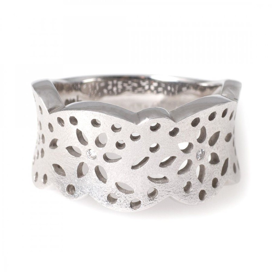 Smycken Ole Lynggaard | Lace Mellan Vitguld Matt Ring