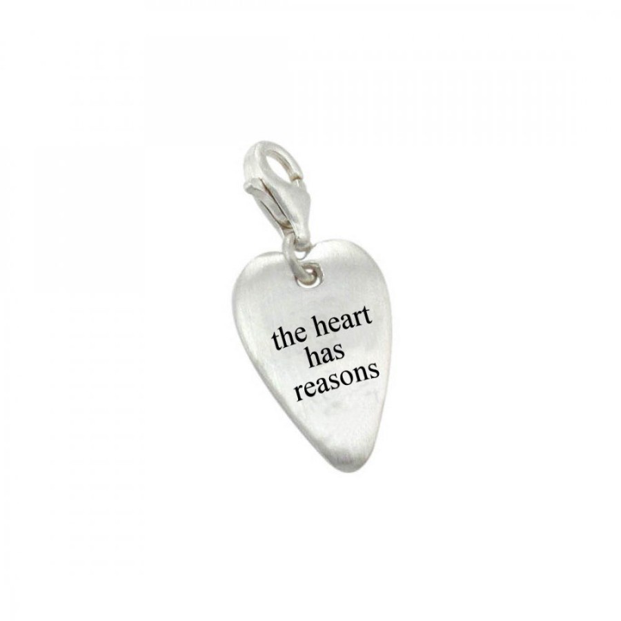 Smycken Bjørg | Moods Pendant Heart Has Reasons Silver