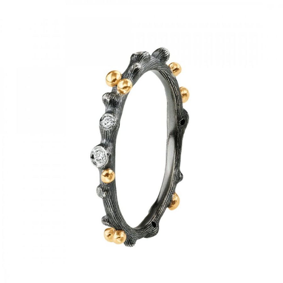 Smycken Ole Lynggaard | Nature Ring Silver Oxid