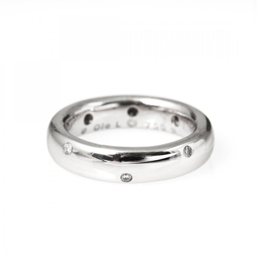 Forlovning & Vigsel Ole Lynggaard Copenhagen | The Ring 5 Mm Vitguld Diamanter