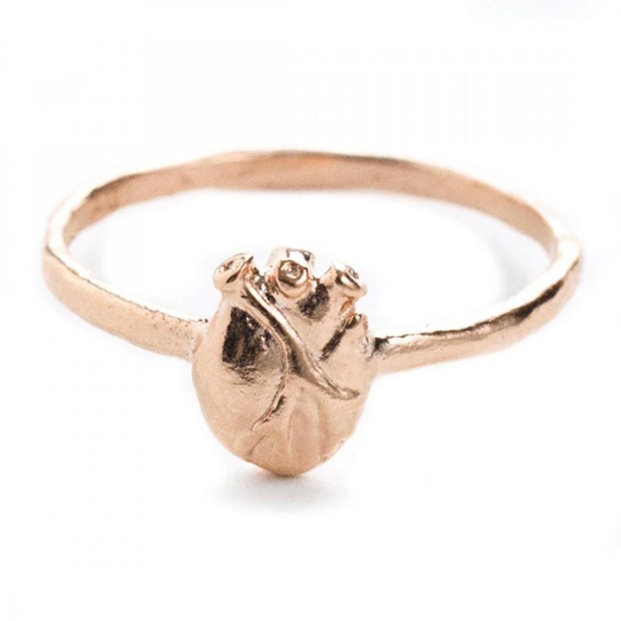 Smycken Bjørg | Anatomic Heart Ring Rose Stor