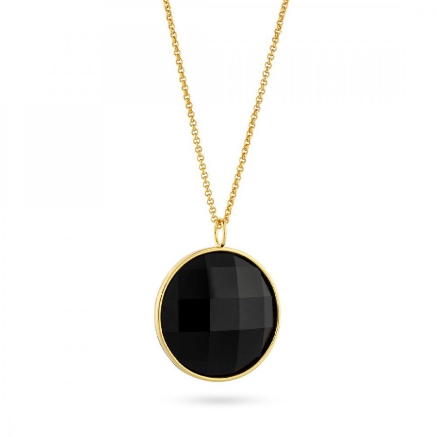 Smycken Charlotte Bonde | Paulina Vanity Necklace Svart Obsidian