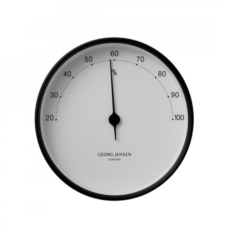 Inredning Georg Jensen | Koppel Hygrometer Vit/Svart Stal 100 Mm