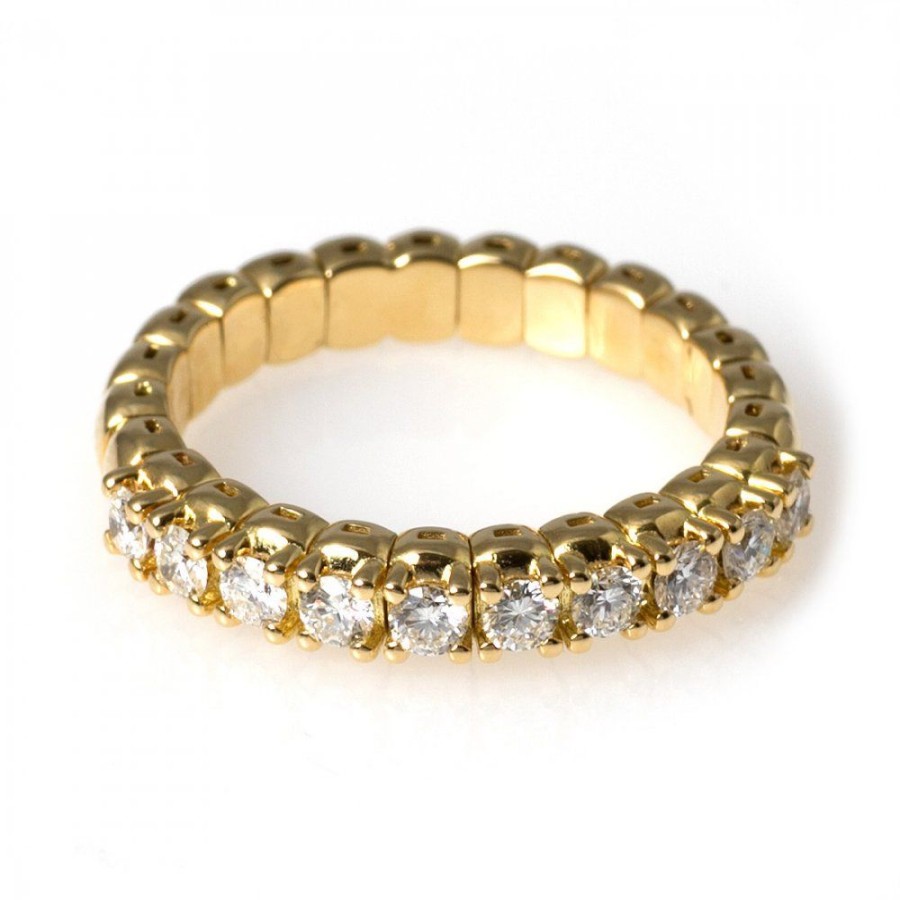 Forlovning & Vigsel Piero Milano | Stretch Ring 0, 42 Ct Guld