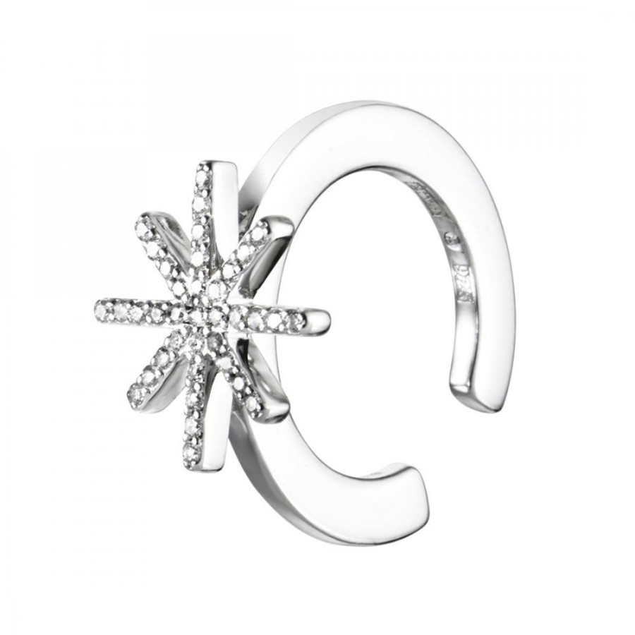 Smycken Efva Attling | Beam & Stars Ear Cuff Silver