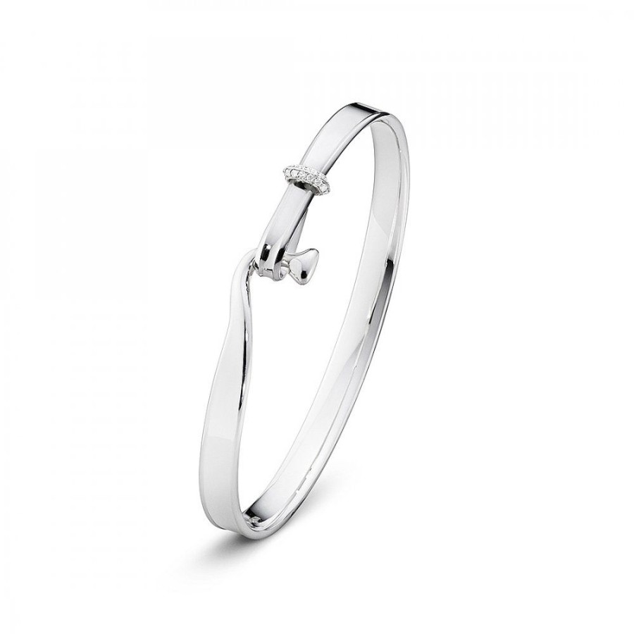 Forlovning & Vigsel Georg Jensen | Torun Bangle Silver/Diamanter