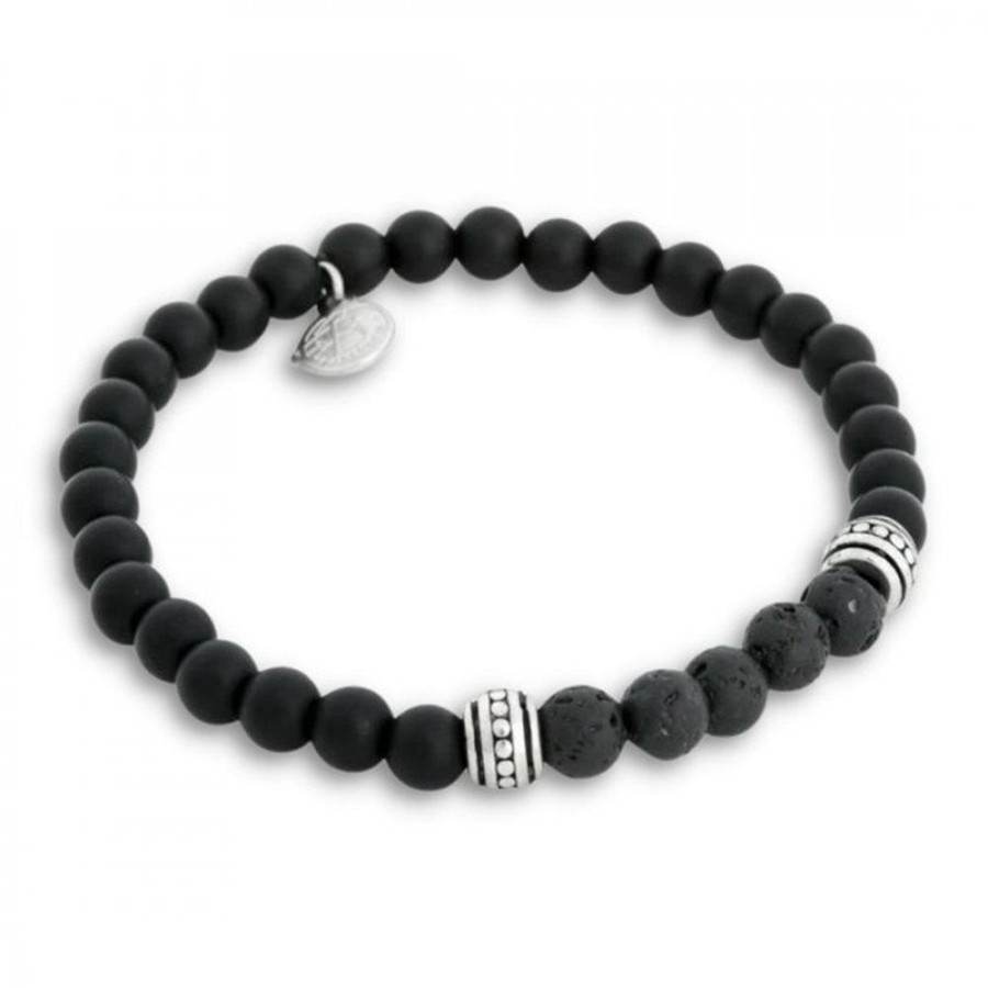 Smycken By Billgren | Beadsarmband Lava/Onyx