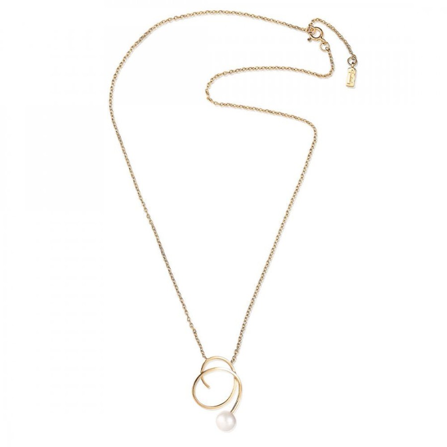 Forlovning & Vigsel Efva Attling | Little Curly Pearly Necklace Gold