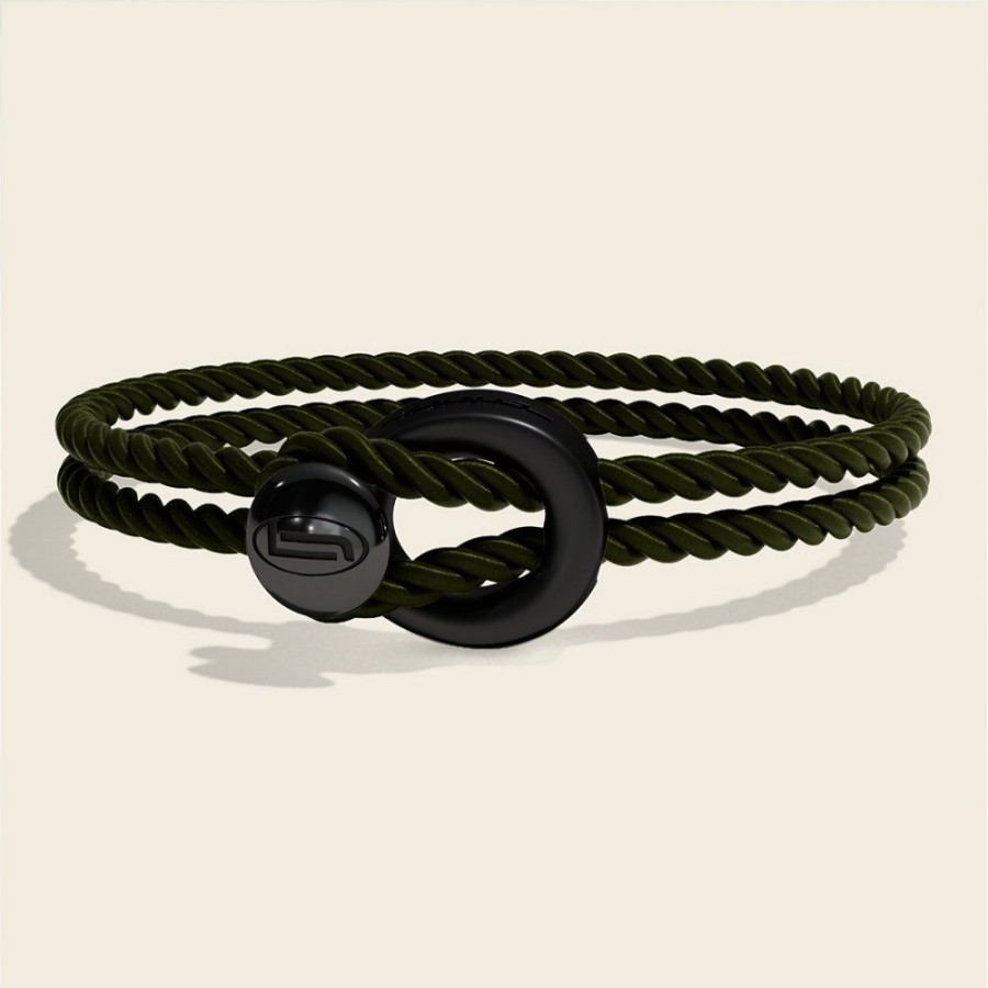 Smycken Links Jewels | Changes Original Blk Silk Bacelet Racing Green