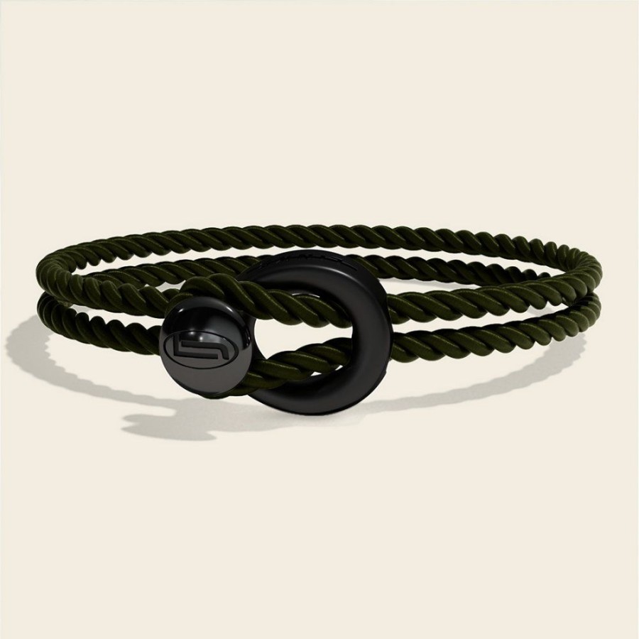 Smycken Links Jewels | Changes Original Blk Silk Bacelet Racing Green