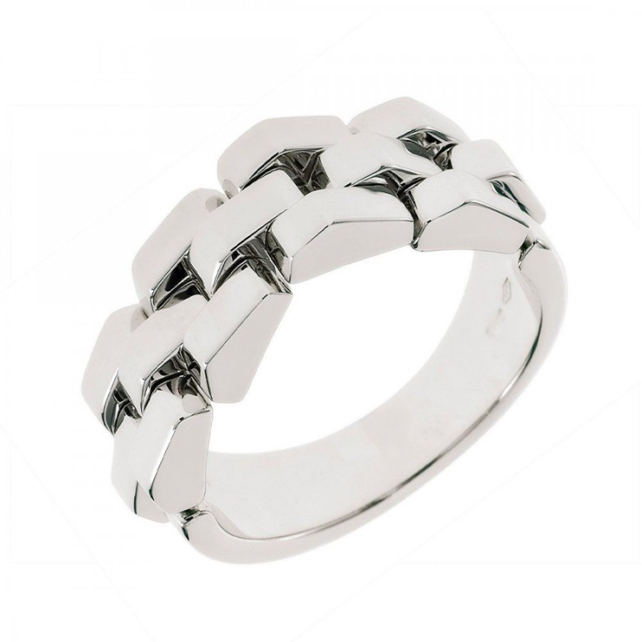 Smycken Chimento | Double Ring Vitguld