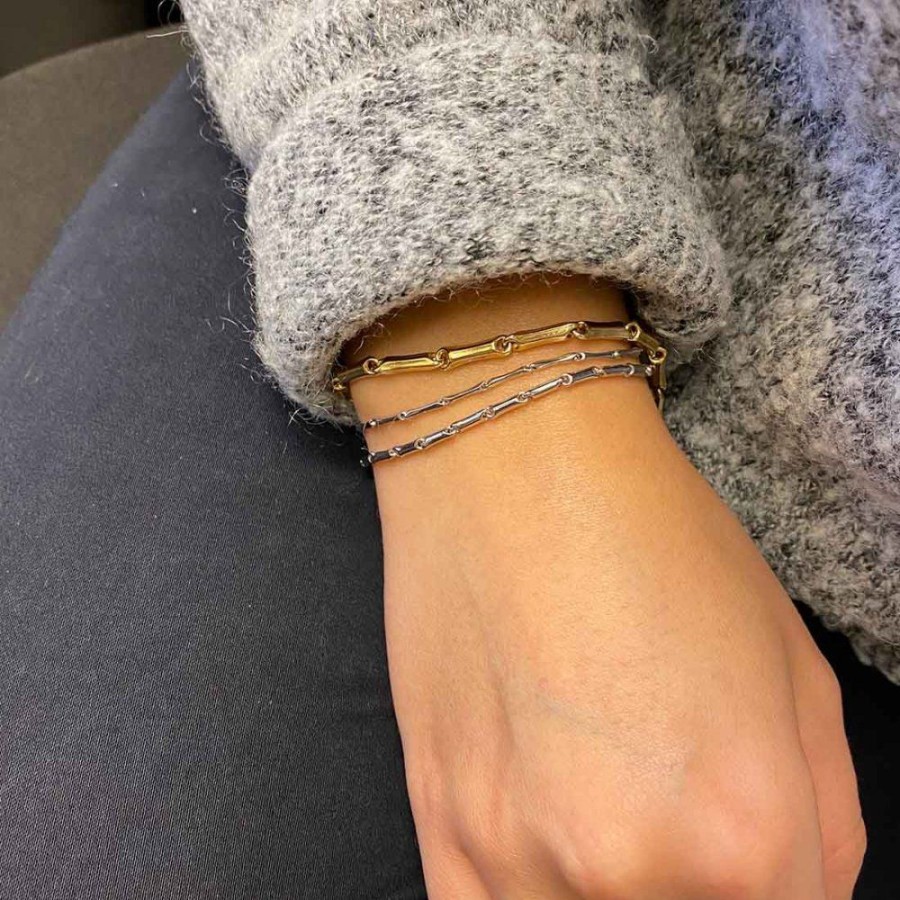 Smycken Chimento | Bamboo Classic Bracelet Kraftig Guld