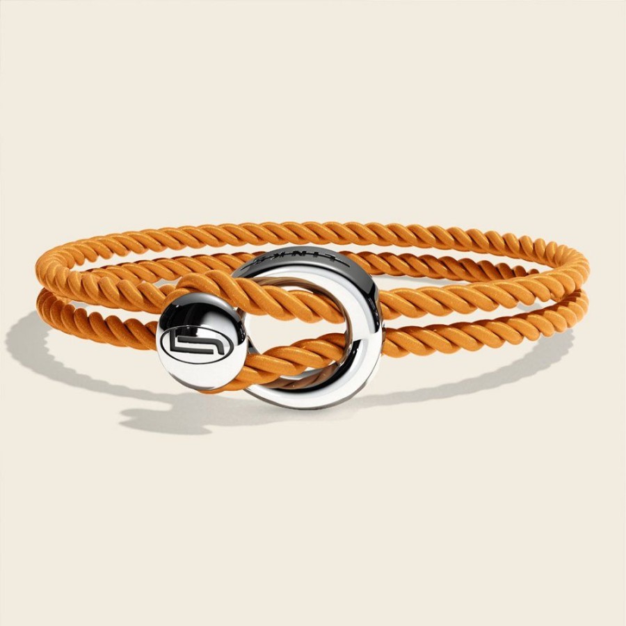 Presenter Links Jewels | Changes Original Silk Bracelet Orange