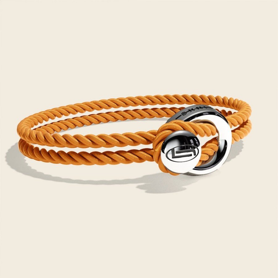 Presenter Links Jewels | Changes Original Silk Bracelet Orange