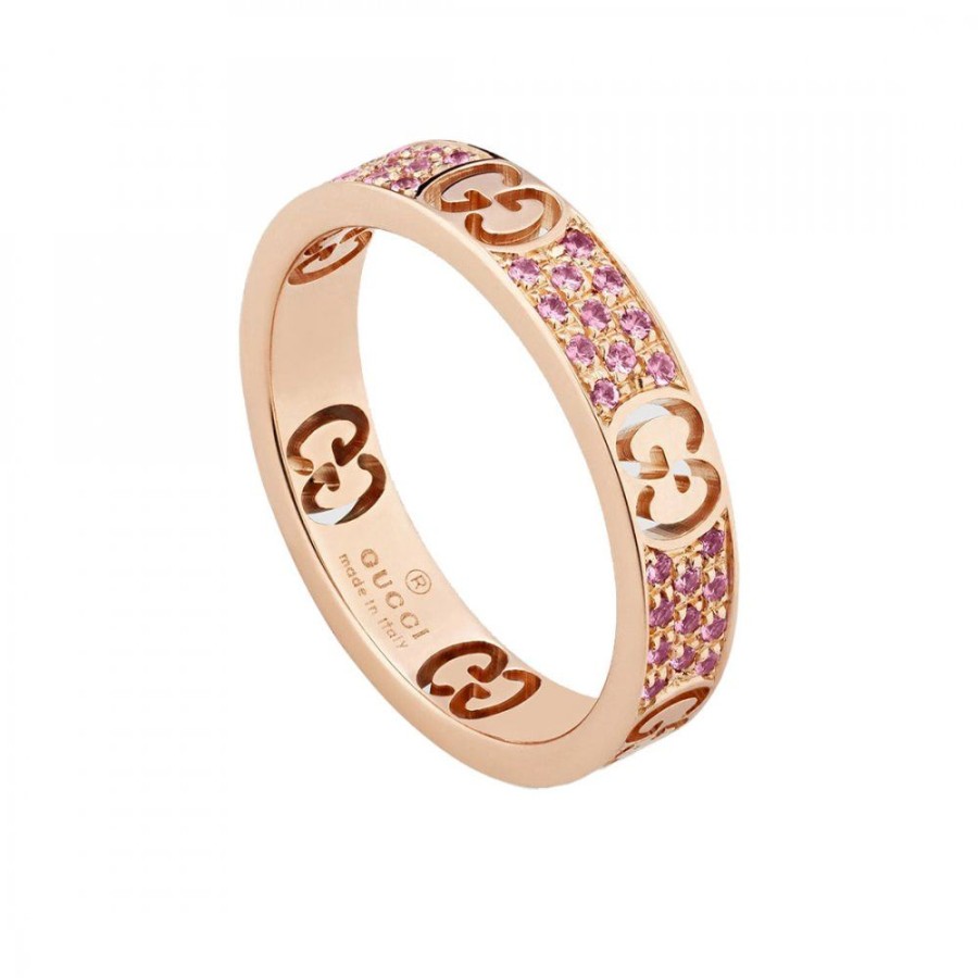 Smycken Gucci | Icon Stardust Ring Rose Rosa Safirer