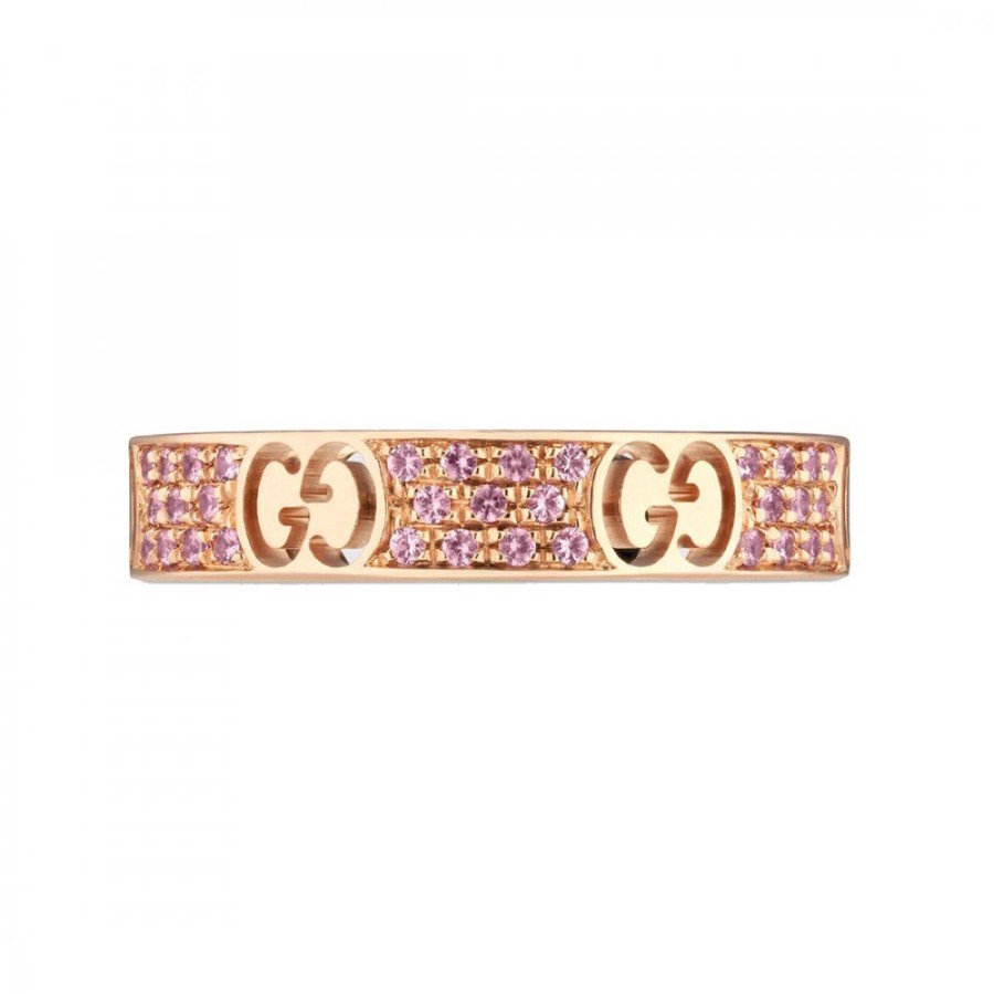 Smycken Gucci | Icon Stardust Ring Rose Rosa Safirer