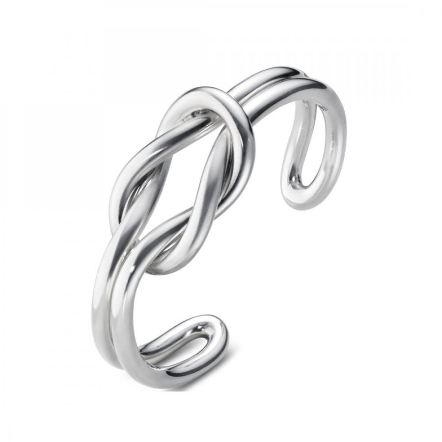 Presenter Georg Jensen | Love Knot Double Bangle