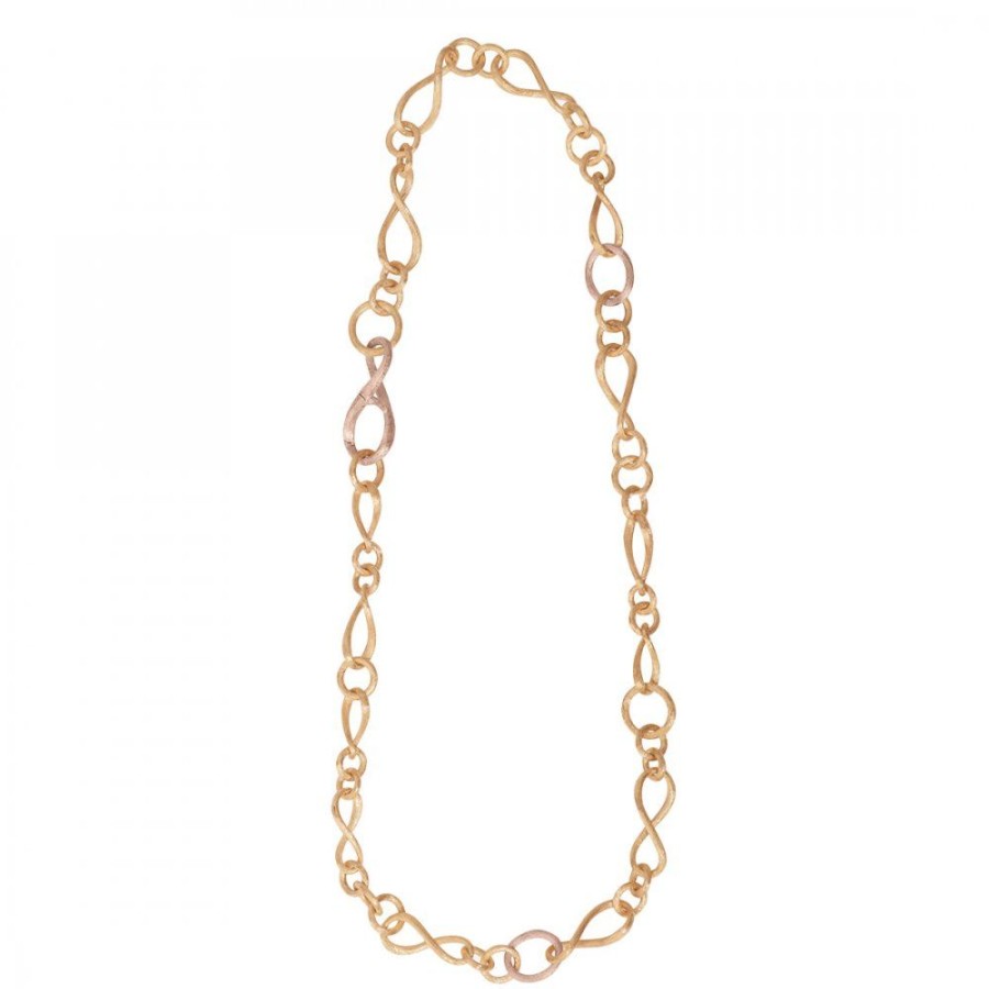 Presenter Ole Lynggaard Copenhagen | Love Collier Small Guld 45 Cm