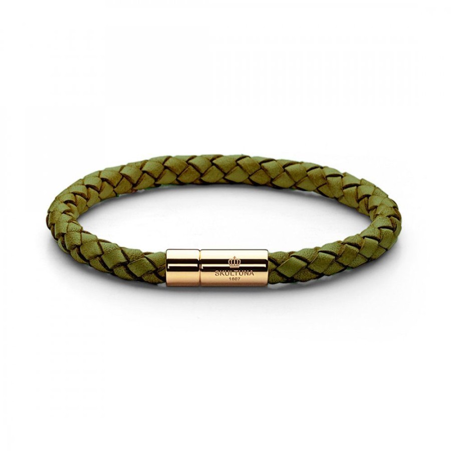 Smycken Skultuna | Laderarmband Lime Gron Guld