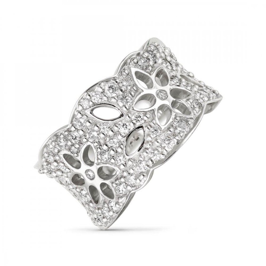 Smycken Ole Lynggaard Copenhagen | Lace Ring Medium Vitguld Pave