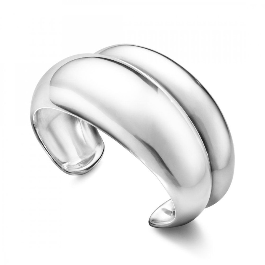 Smycken Georg Jensen | Curve Medium Bangle Silver