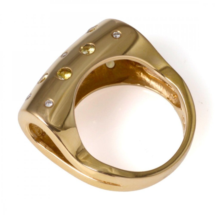 Smycken Carl Hoff Selection | Diamantring Gula Safirer