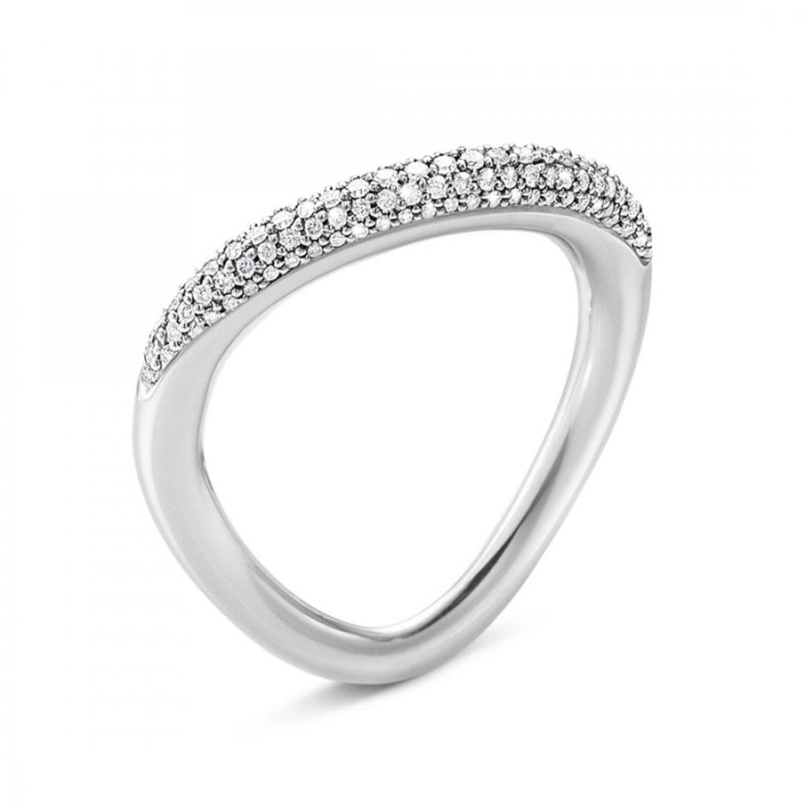 Forlovning & Vigsel Georg Jensen | Offspring Ring Silver Pave