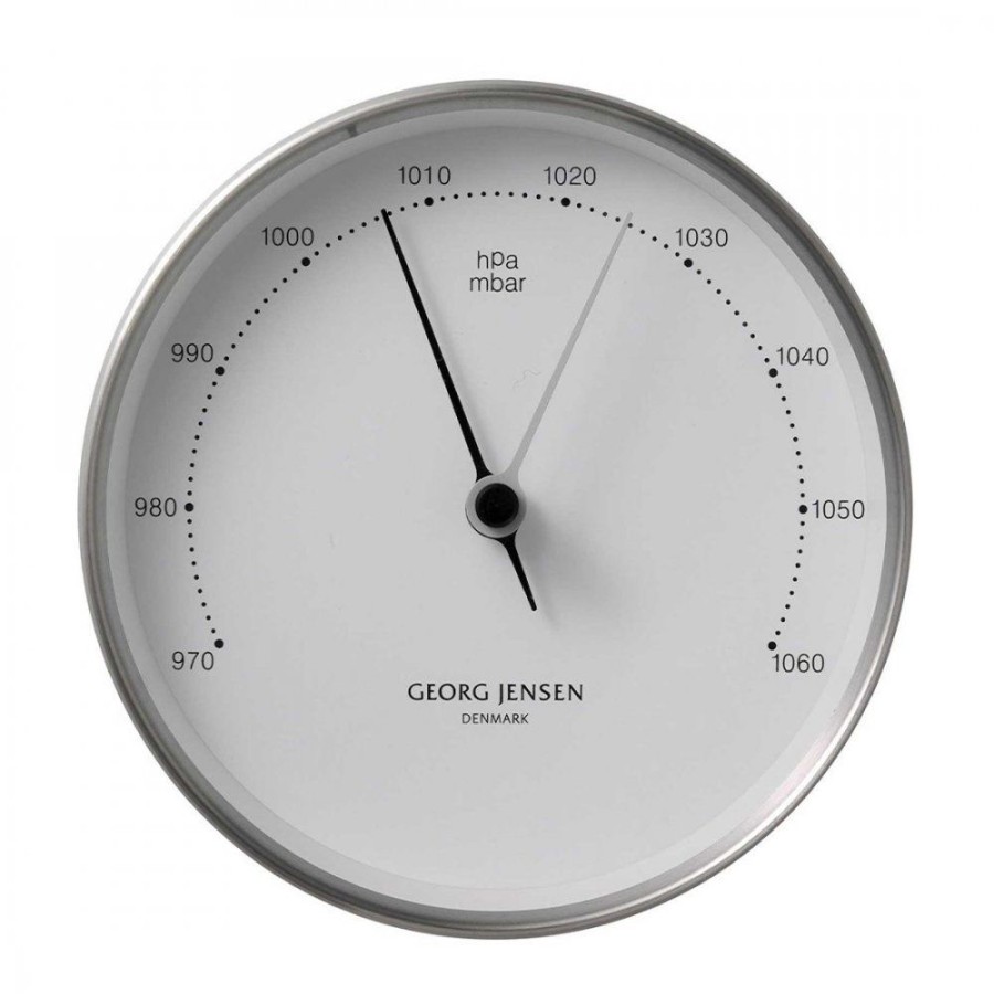 Inredning Georg Jensen | Koppel Barometer Vit/Stal 150 Mm