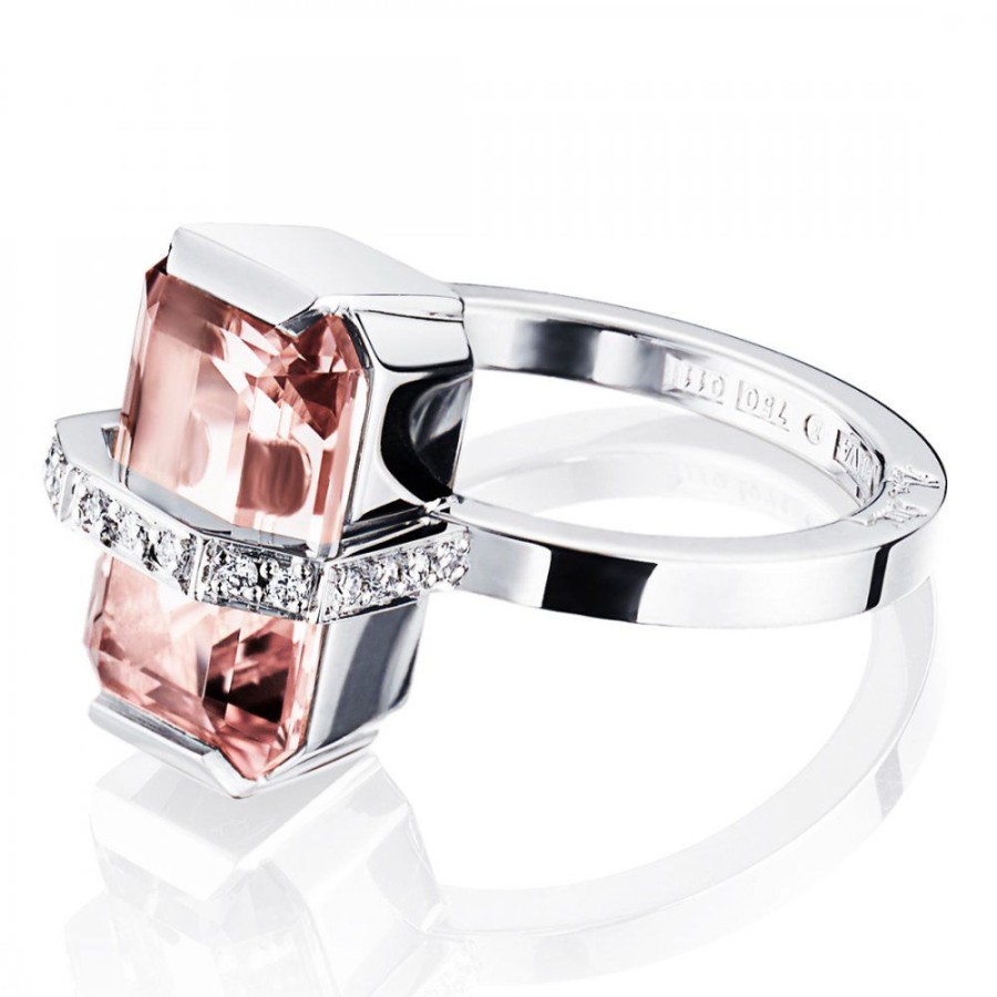 Smycken Efva Attling | Bend Over Ring Morganite