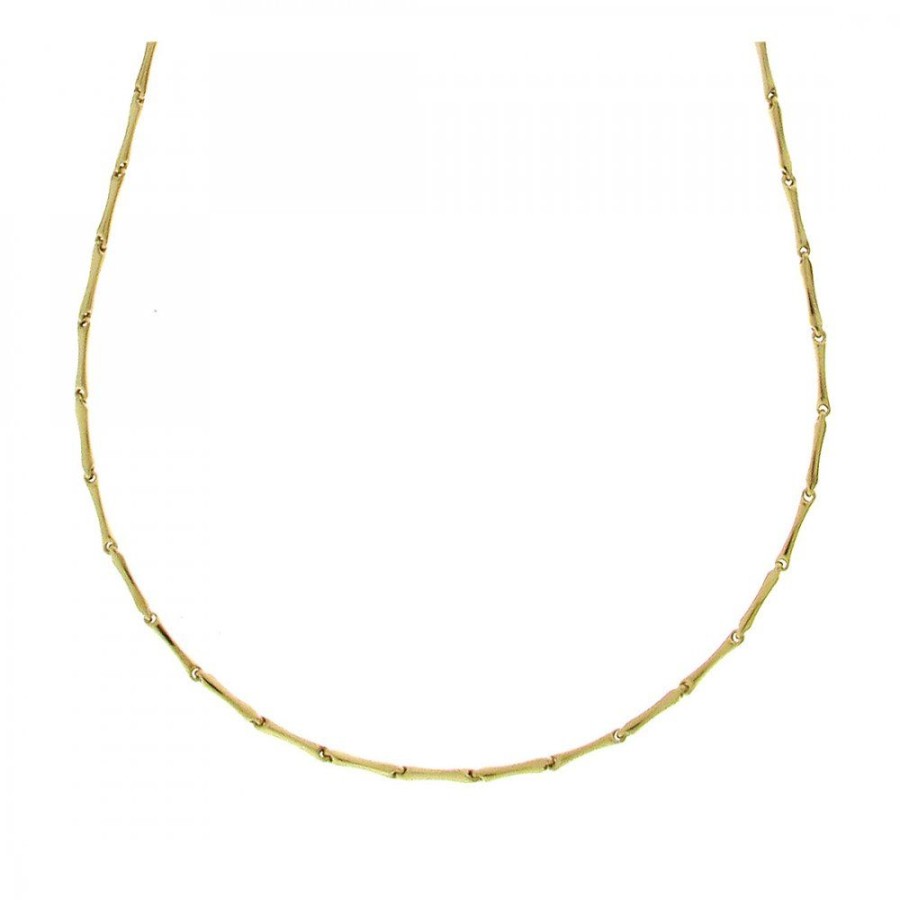 Smycken Chimento | Bamboo Classic Necklace Natt Guld