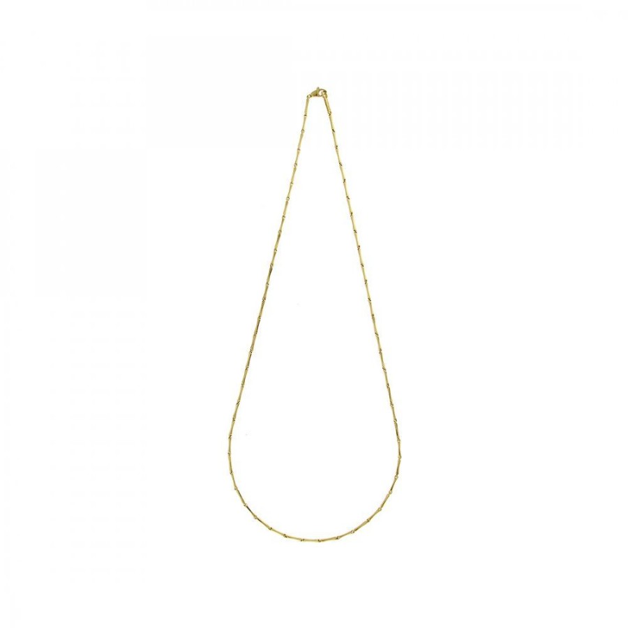 Smycken Chimento | Bamboo Classic Necklace Natt Guld