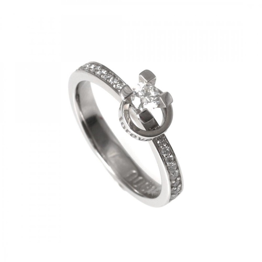 Forlovning & Vigsel Noën | Diamantring Love Circle Vitguld Alliance