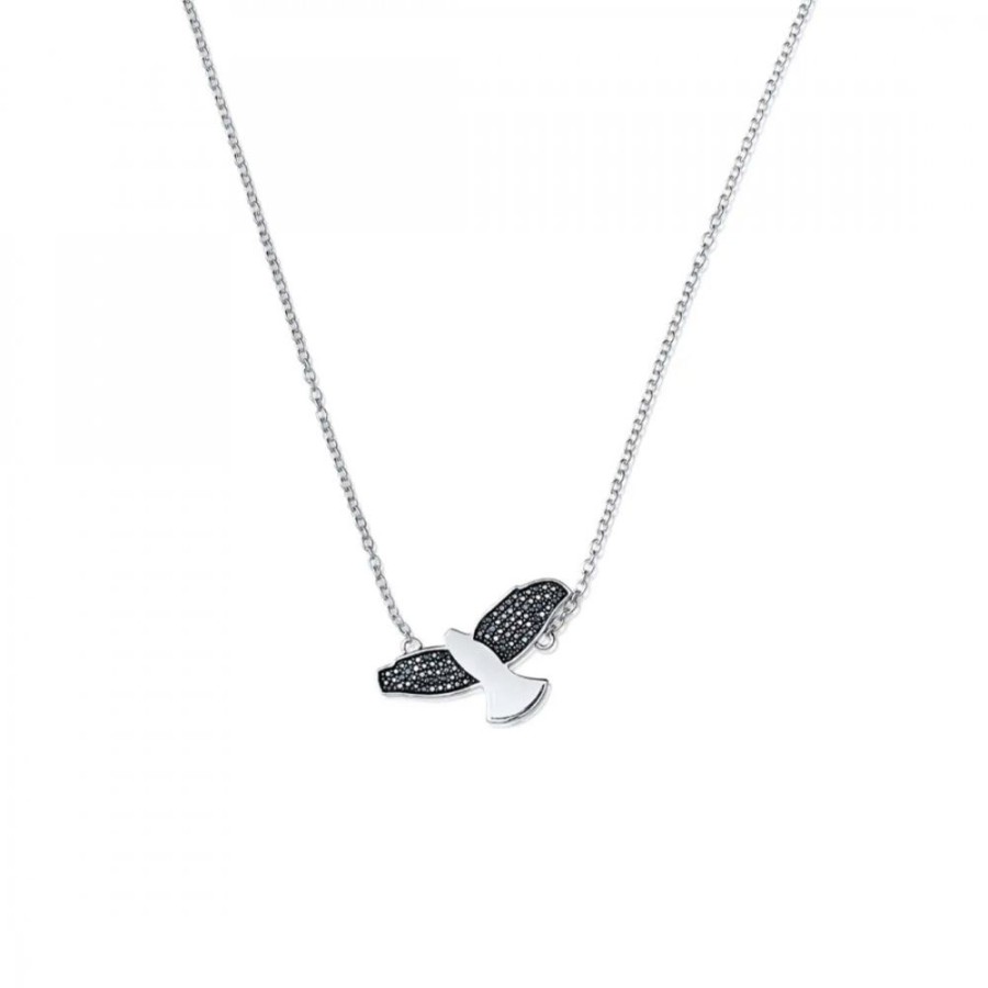 Presenter Efva Attling | Black Bird Necklace