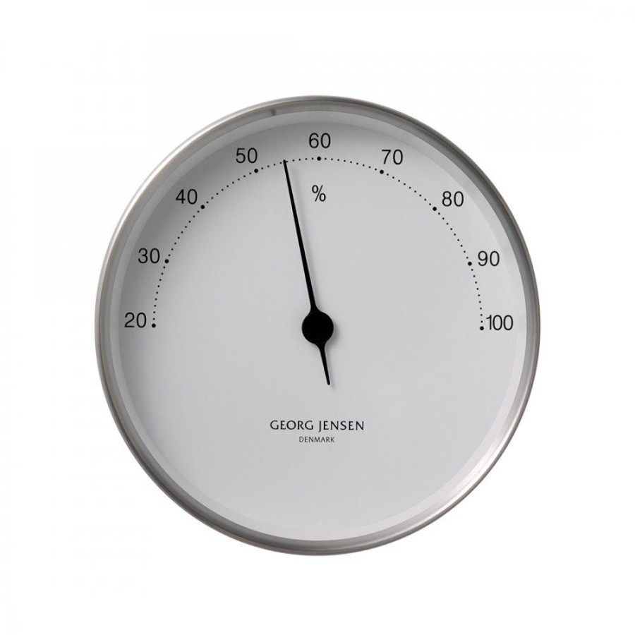 Inredning Georg Jensen | Koppel Hygrometer Vit/Stal 100 Mm