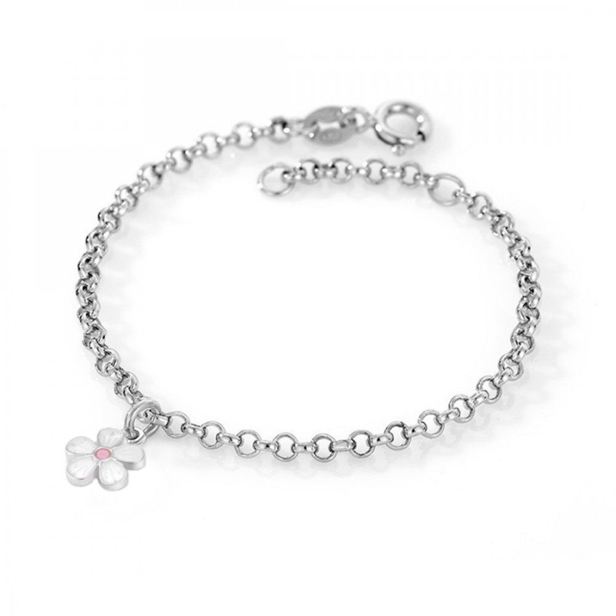 Smycken Pia & Per | Armband Vit Blomma