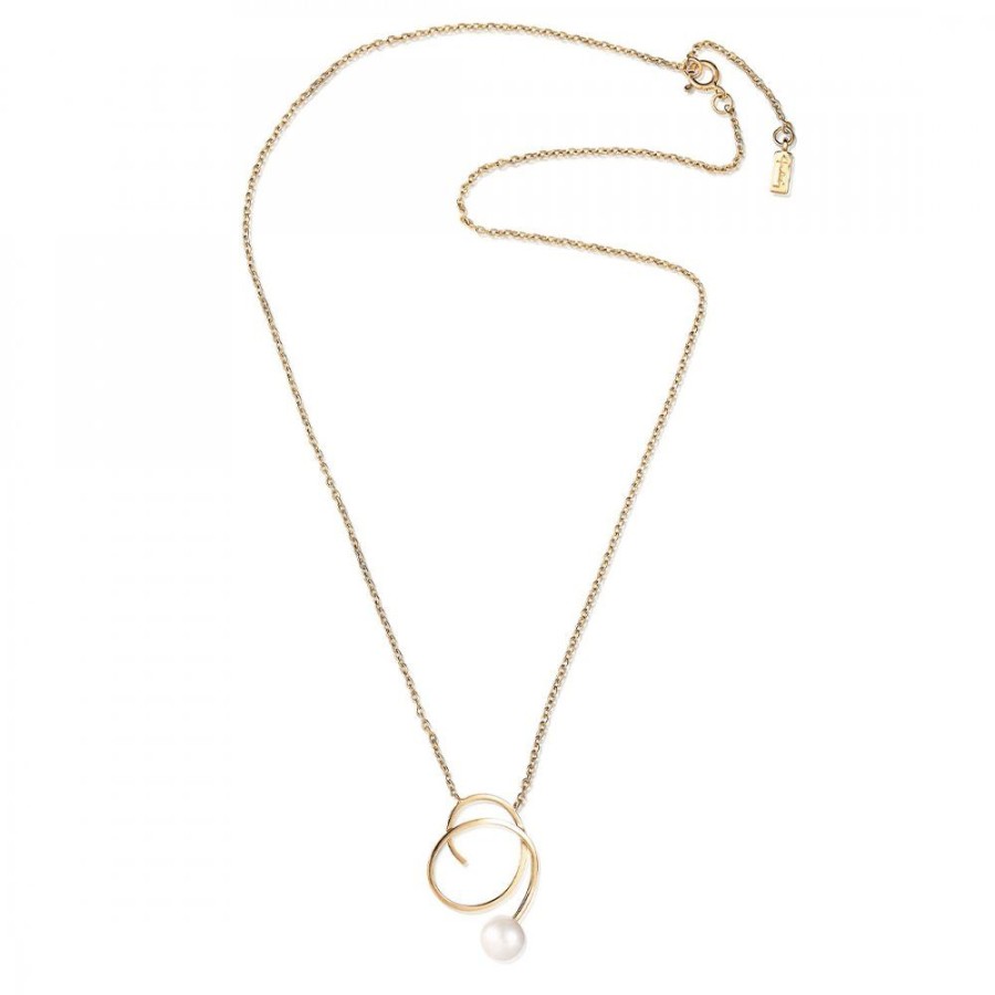 Presenter Efva Attling | Little Curly Pearly Necklace Gold