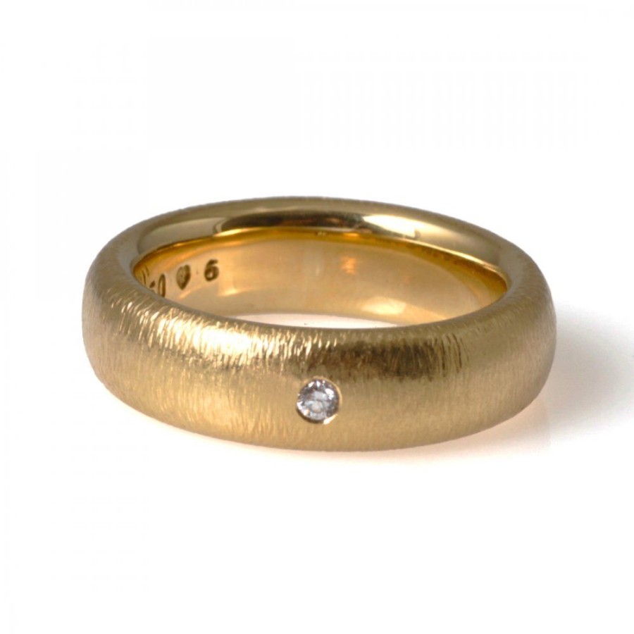 Forlovning & Vigsel Ole Lynggaard Copenhagen | The Ring 6 Mm Guld Diamant